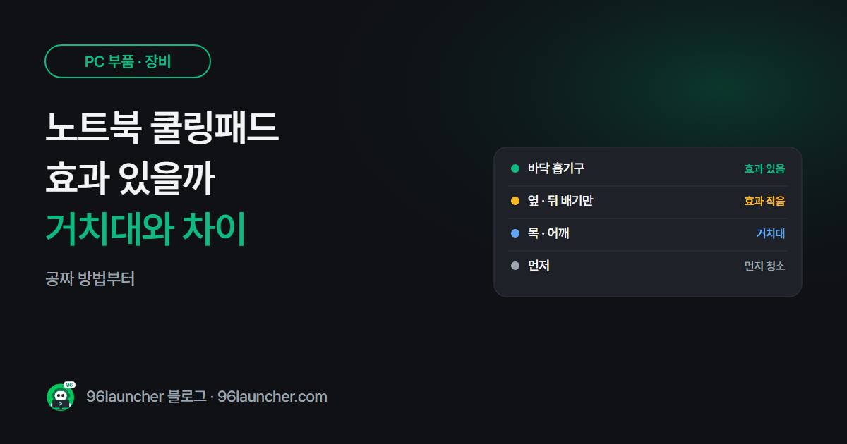 노트북 쿨링패드 효과 있을까: 거치대와 차이, 고르는 법